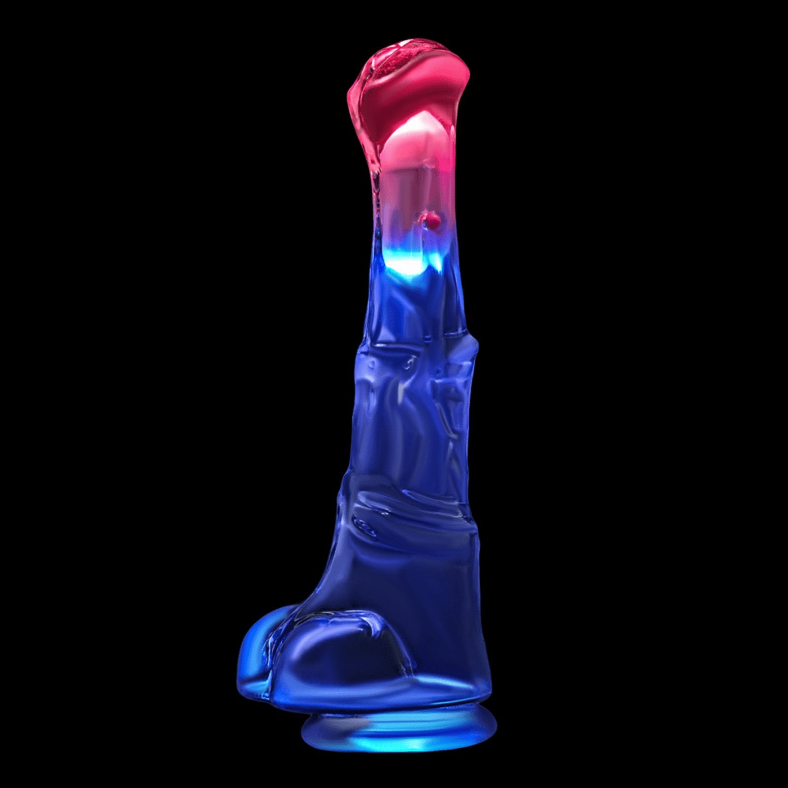 MAPARON クリア馬ディルド アナルバイブ リモコン付き ワイヤレス充電 TPE - TaRiss's