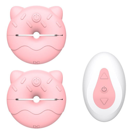 MinYn ドーナツ バイブ 女性向け 乳首攻め リモコン付き アダルトグッズ 外出装着型 10種類の振動モード 挟む 遠隔操作 シリコン - TaRiss's