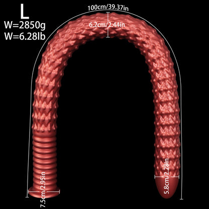 MinYn アナルプラグ 超長い 全長100cm 吸盤付き 液体シリコン 二つのサイズ - TaRiss's