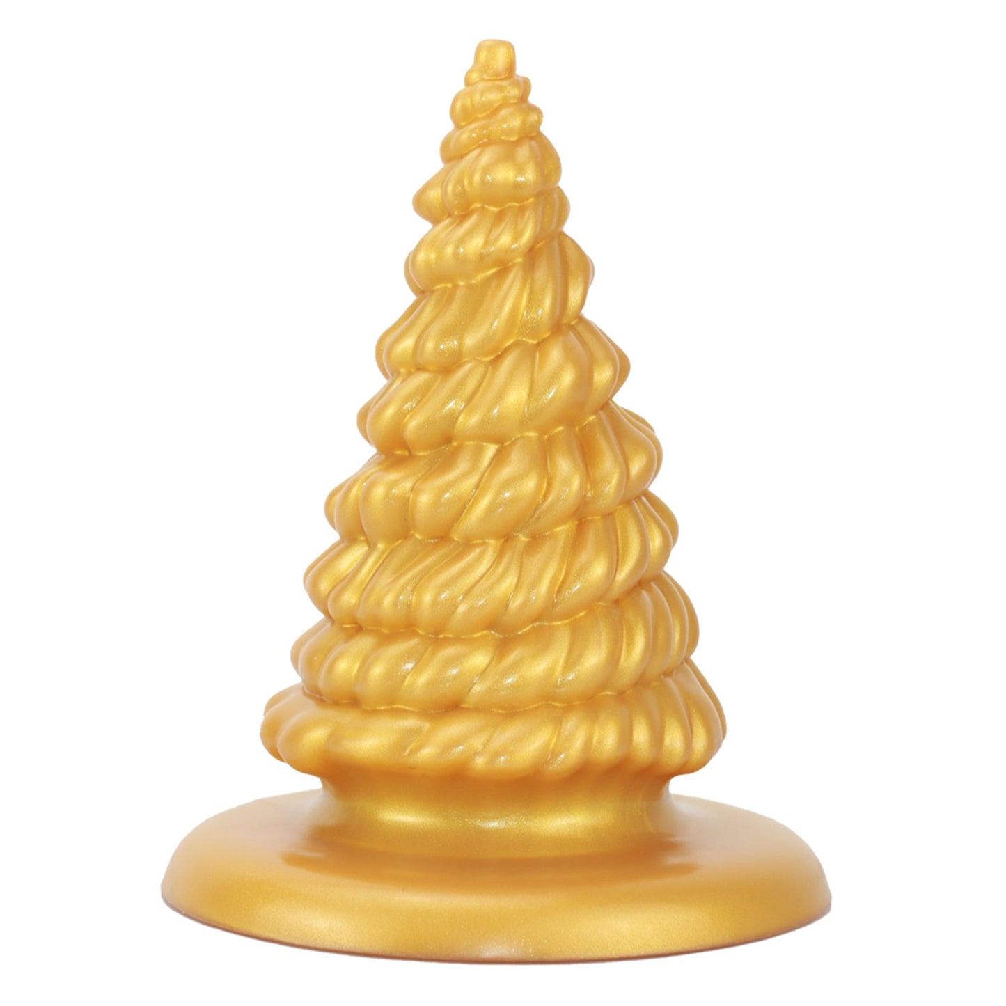 MinYn クリスマスツリー アナルプラグ 液体シリコン 吸盤付き 10x20.5cm - TaRiss's