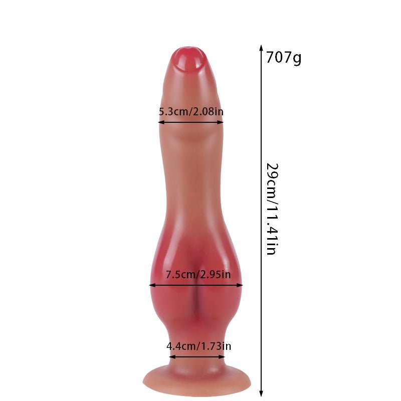 MinYn アナルプラグ アナル開発 凹凸あり 液体シリコン 吸盤付き - TaRiss's