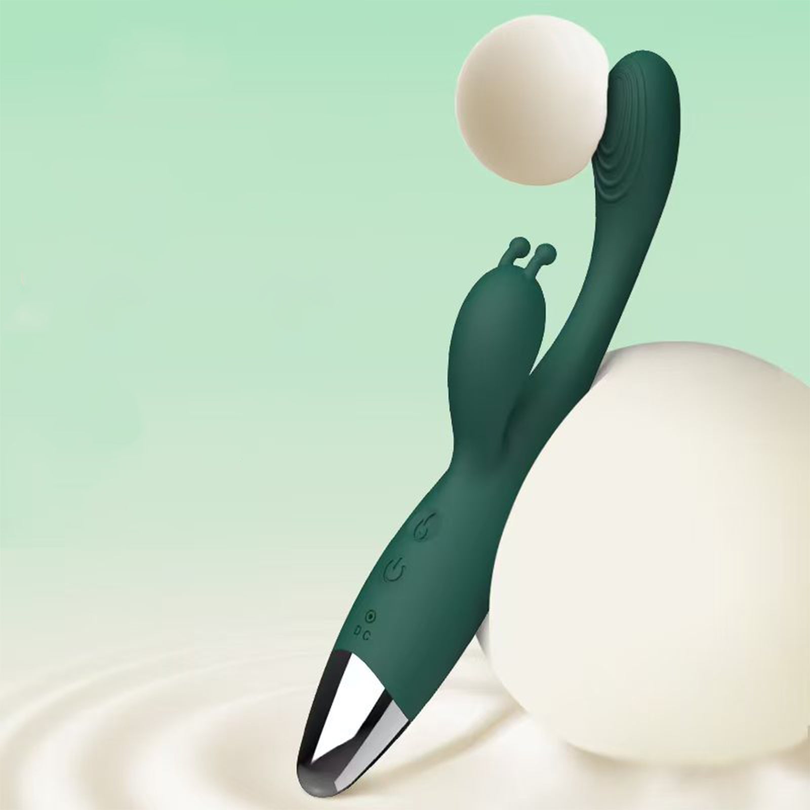 MinYn バイブ 女性向け 12種類強力振動モード 加温機能 中いき 両点責め シリコン - TaRiss's