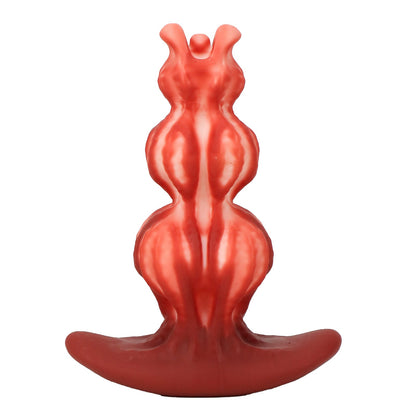 MinYn アナルプラグ 混色仕様 凹凸あり 液体シリコン アンカー台座 - TaRiss's