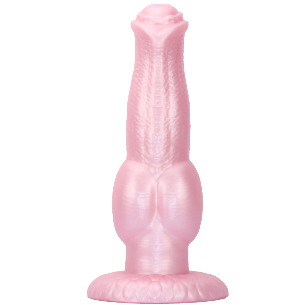 MinYn アナルプラグ アナル開発 馬のディルド 凹凸あり 液体シリコン 吸盤付き ピンク - TaRiss's