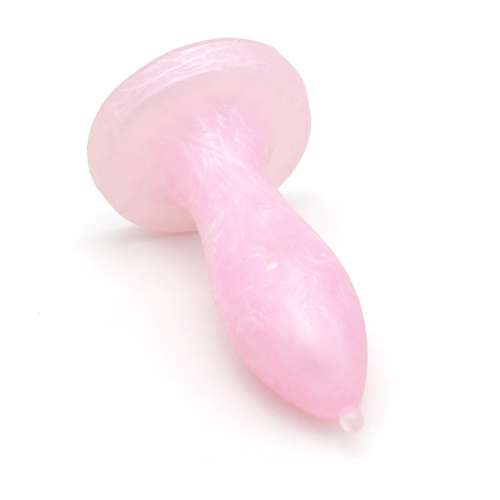 MinYn アナルプラグ 凹凸あり 液体シリコン 初心者向け ピンク ホワイト 3.7x12cm - TaRiss's