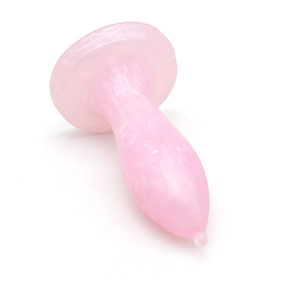 MinYn アナルプラグ 凹凸あり 液体シリコン 初心者向け ピンク ホワイト 3.7x12cm - TaRiss's