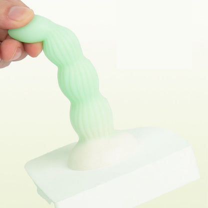 MinYn 4連結ビーズ アナルプラグ 液体シリコン 吸盤付き 初心者向け - TaRiss's