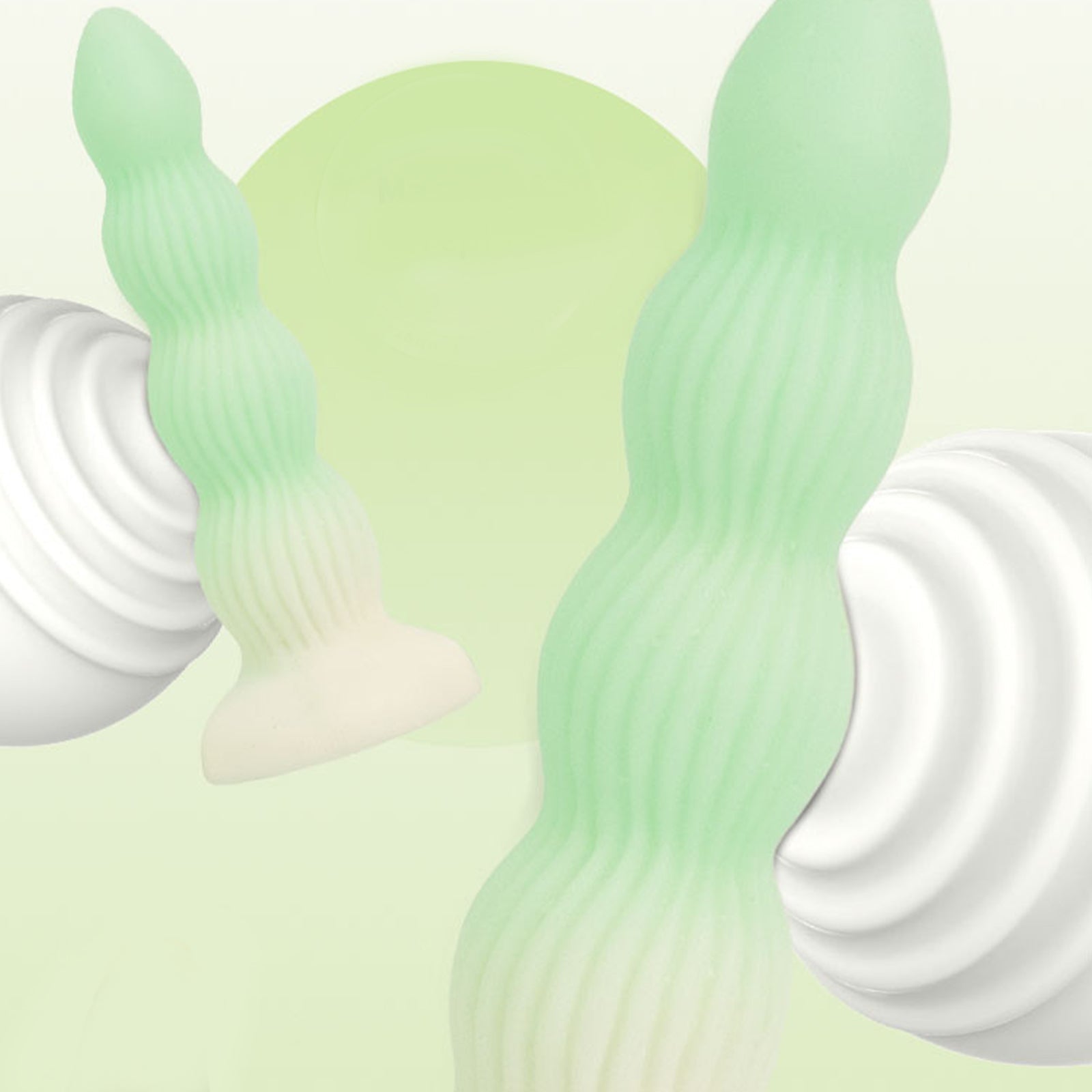 MinYn 4連結ビーズ アナルプラグ 液体シリコン 吸盤付き 初心者向け - TaRiss's