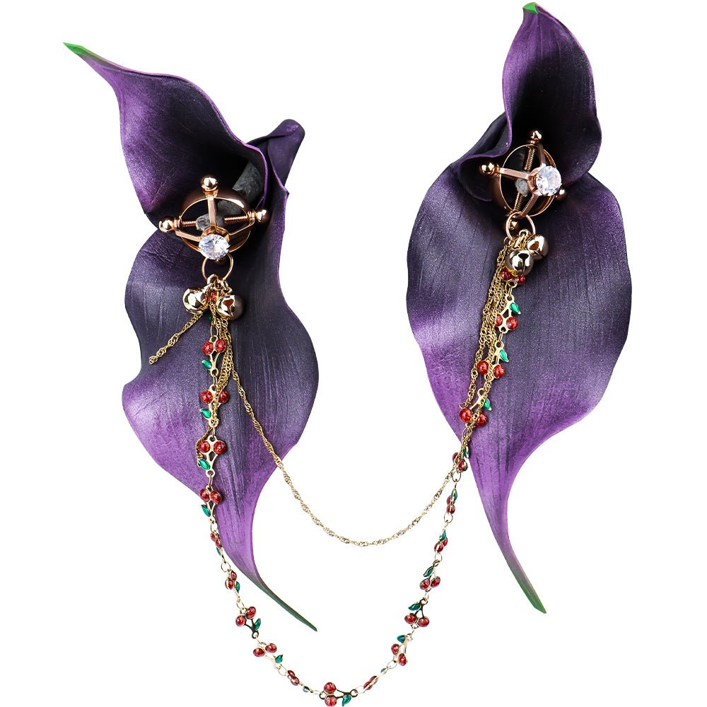 MinYn サクランボ ネジ式 ニップルクリップ ステンレス チェーン連結付き - TaRiss's