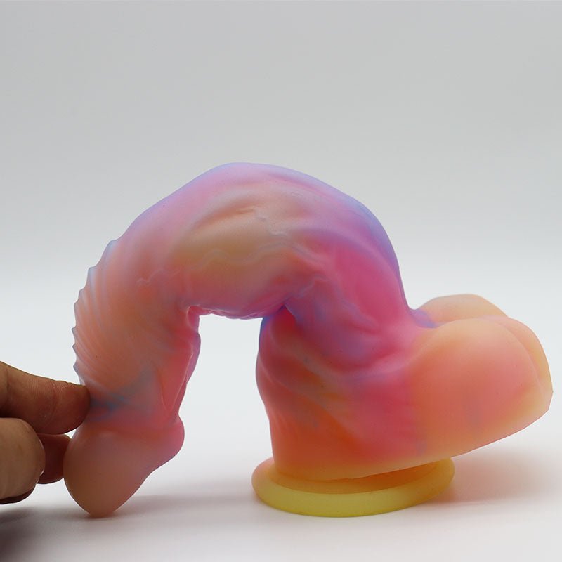 MinYn アナルプラグ ディルド アナル開発 吸盤仕様 夜光可能 液体シリコン 「星嵐」 - TaRiss's