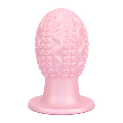 MinYn タコのたまご アナルプラグ アナル開発 卵形 凹凸あり 吸盤仕様 液体シリコン - TaRiss's