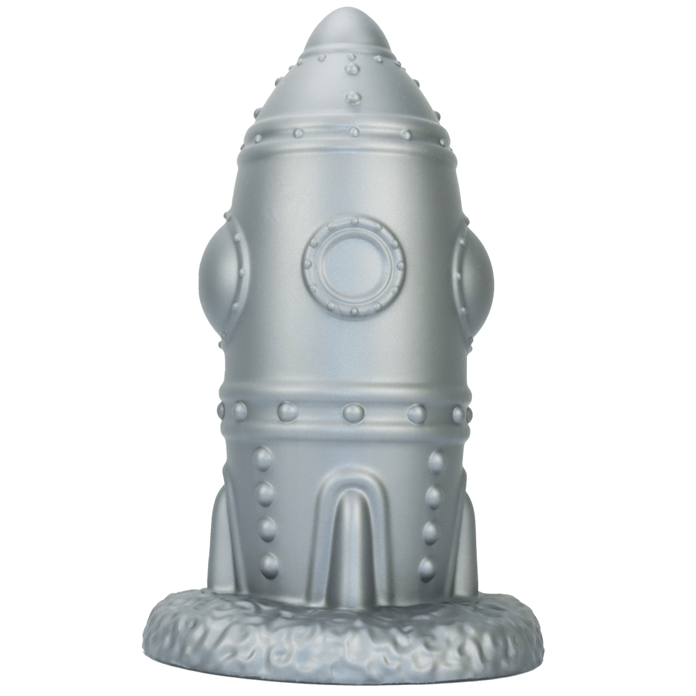 MinYn アナルプラグ 吸盤付き 凹凸あり アナル開発 液体シリコン 二つの色 「ロケット」 - TaRiss's