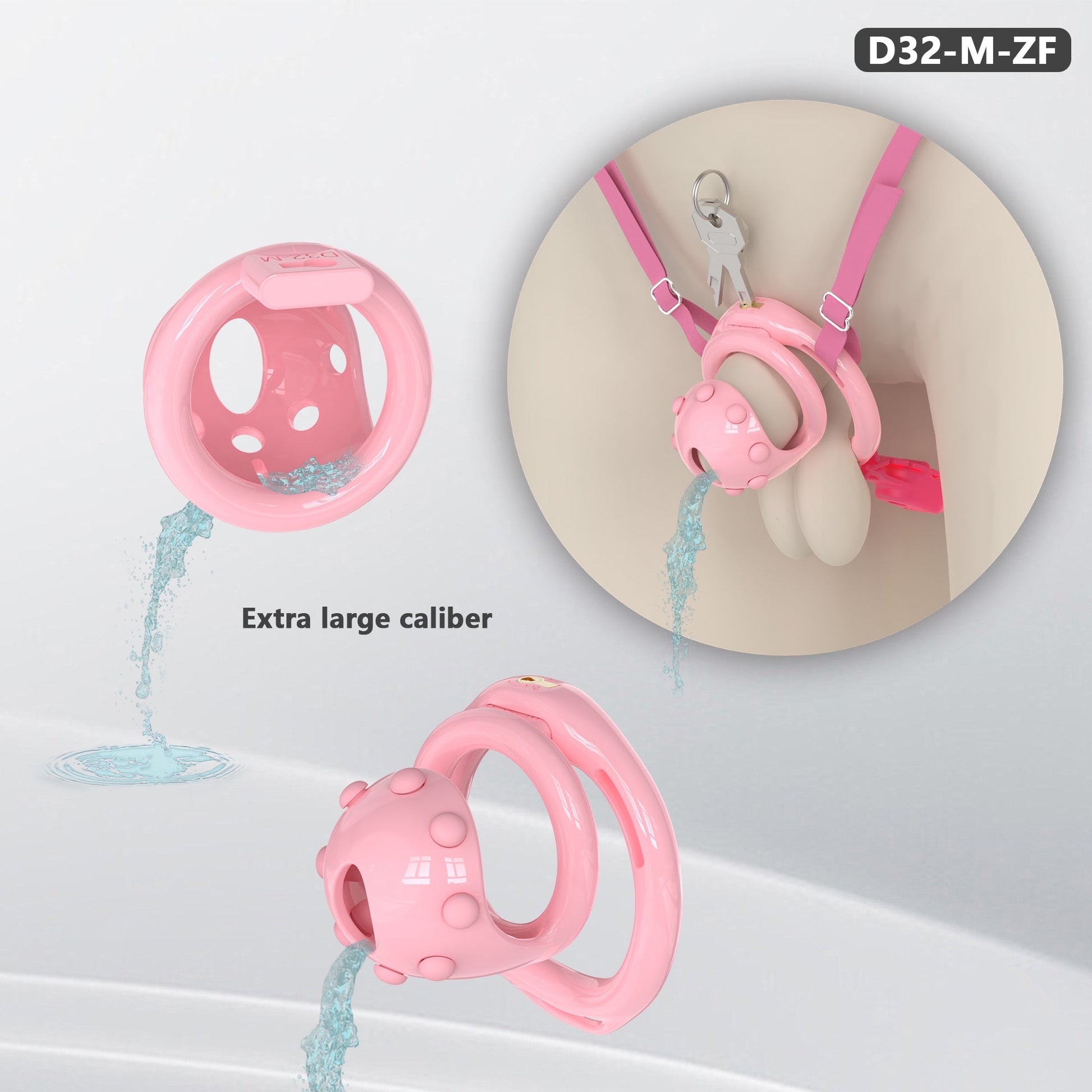 MinYn 貞操具 シリコン突起 樹脂製品 尿道プラグ付き アナルバイブ付き ベルト付き - TaRiss's