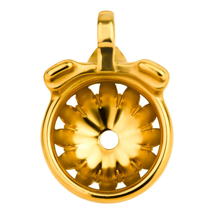 MinYn 貞操具 貞操帯 中空拘束具 長時間装着可能 ステンレス製 鍵付き 男性用 SM ゴールド - TaRiss's