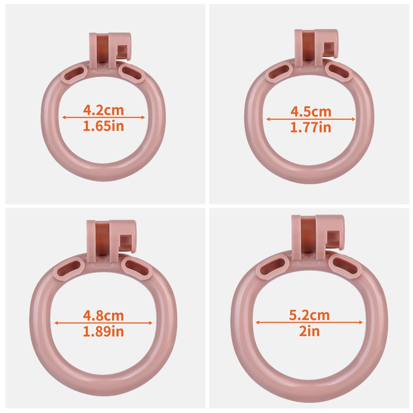 MinYn ペニス形 貞操具 樹脂製品 鍵付き 男性用 SM 外出用可 2色 - TaRiss's