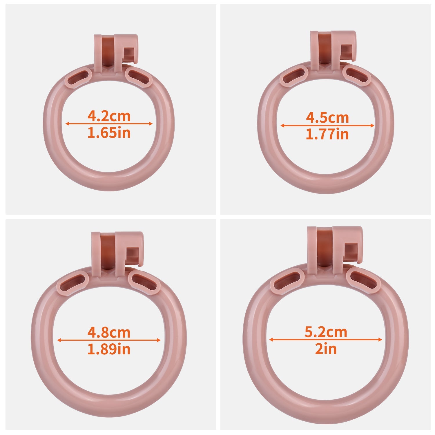 MinYn ペニス形 貞操具 樹脂製品 鍵付き 男性用 SM 外出用可 2色 - TaRiss's