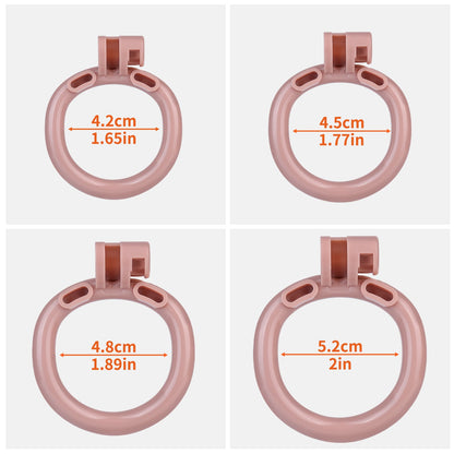 MinYn ペニス形 貞操具 樹脂製品 鍵付き 男性用 SM 外出用可 2色 - TaRiss's