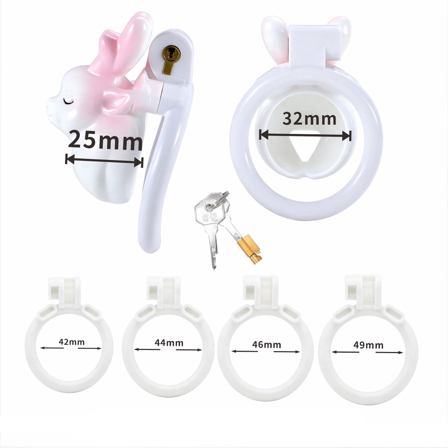 MinYn こじか 貞操具 樹脂製品 鍵付き 男性用 SM 外出用可 - TaRiss's