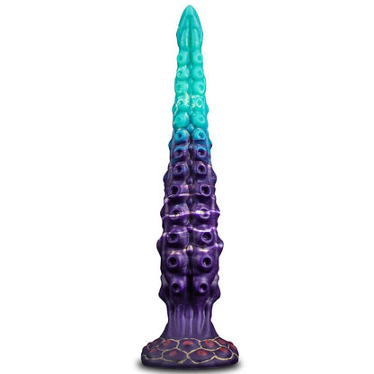NIGHTLOOM アナルプラグ 凹凸あり 触手 10段階振動モード 吸盤付き 液体シリコン 混色仕様 - TaRiss's