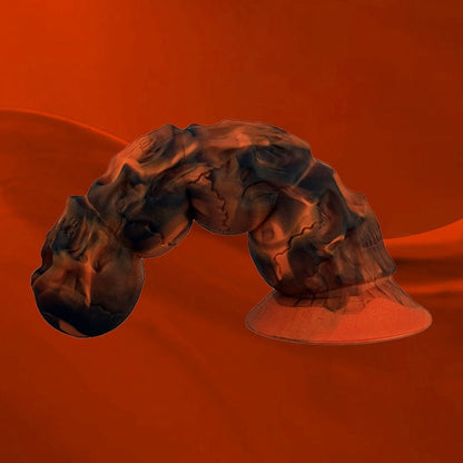 NIGHTLOOM アナルプラグ 10種類振動モード 吸盤付き 悪魔の頭 凹凸あり アナル開発 ディルド 液体シリコン - TaRiss's