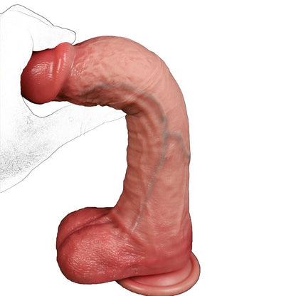 NIGHTLOOM ディルド 凹凸あり 10段階振動モード 本物の亀頭 吸盤付き 液体シリコン - TaRiss's