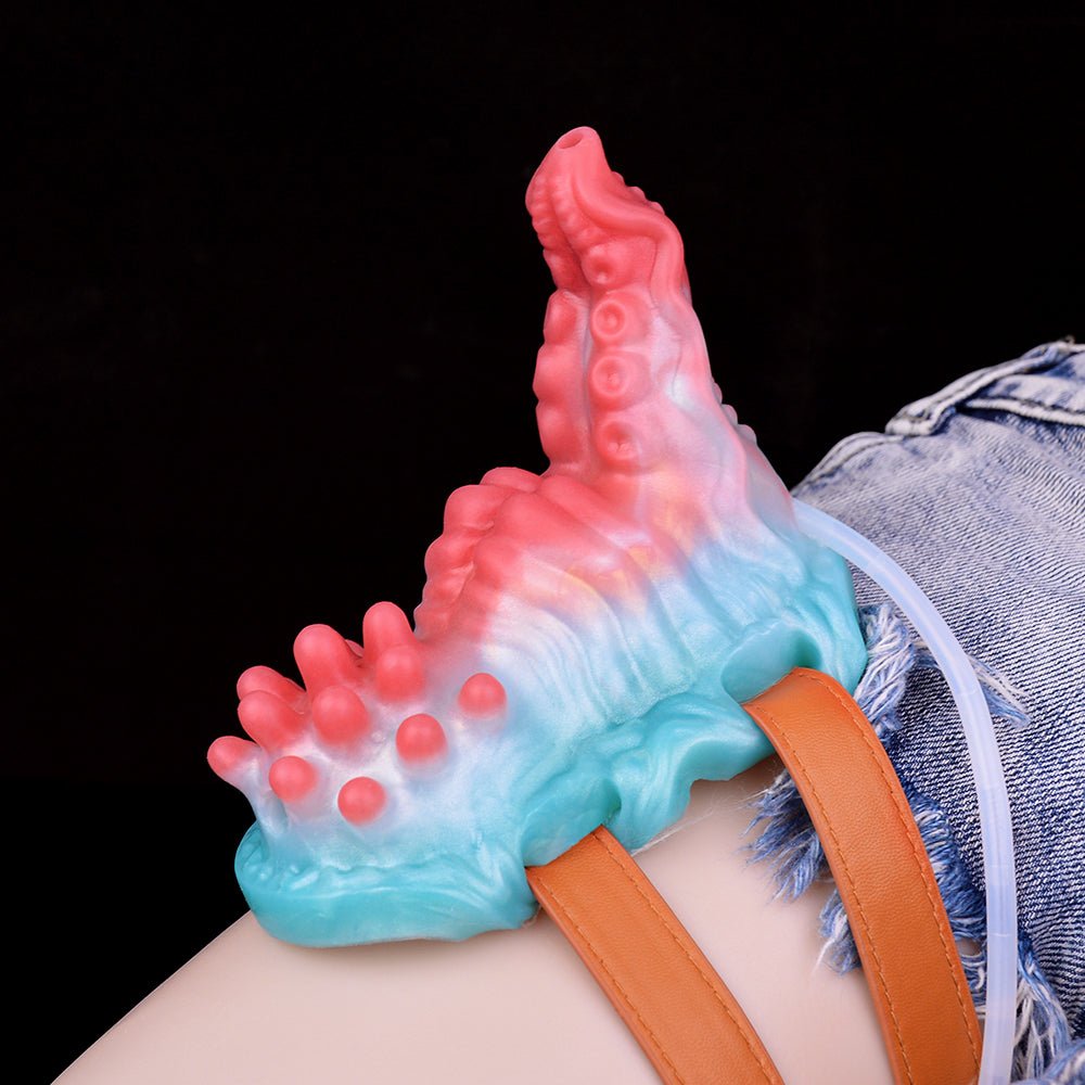 NIGHTLOOM 女性用オナホ 凹凸あり 振動モード 模擬射精付き 液体シリコン 混色仕様 - TaRiss's