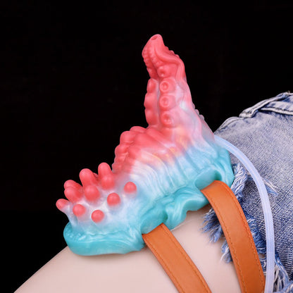 NIGHTLOOM 女性用オナホ 凹凸あり 振動モード 模擬射精付き 液体シリコン 混色仕様 - TaRiss's