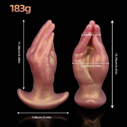 NIGHTLOOM アナルプラグ 凹凸あり フィスト 擬似手コキオナホ アンカー形台座 液体シリコン - TaRiss's