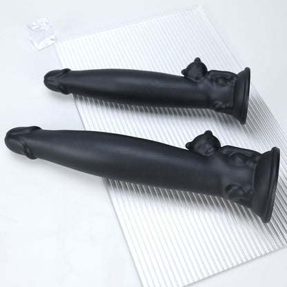 NIGHTLOOM ディルド 凹凸あり アナル開発 猫のデザイン 吸盤付き 液体シリコン 三つのサイズ - TaRiss's