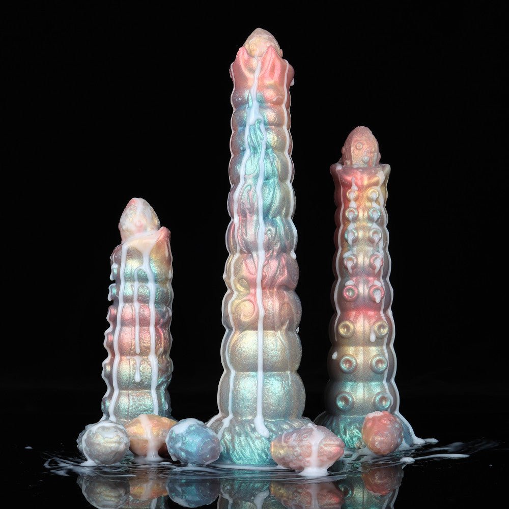 NIGHTLOOM 産卵器 触手 凹凸あり 卵付き 吸盤付き シリコン製 混色仕様 - TaRiss's