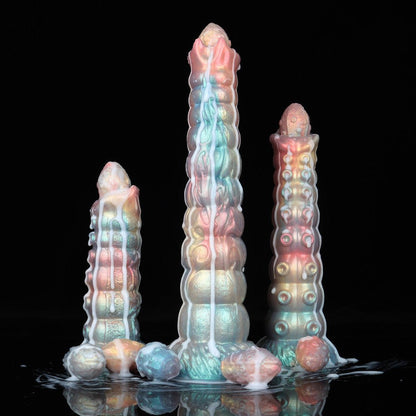 NIGHTLOOM 産卵器 触手 凹凸あり 卵付き 吸盤付き シリコン製 混色仕様 - TaRiss's