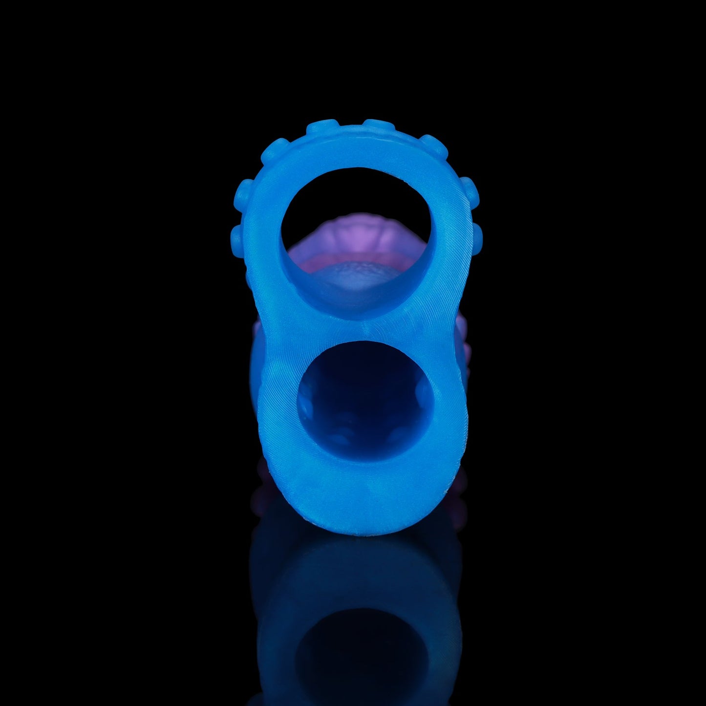 NIGHTLOOM ペニスサック 凹凸あり 非貫通式 タコの触手 吸盤 ペニスリング 陰茎袖 混色仕様 液体シリコン - TaRiss's