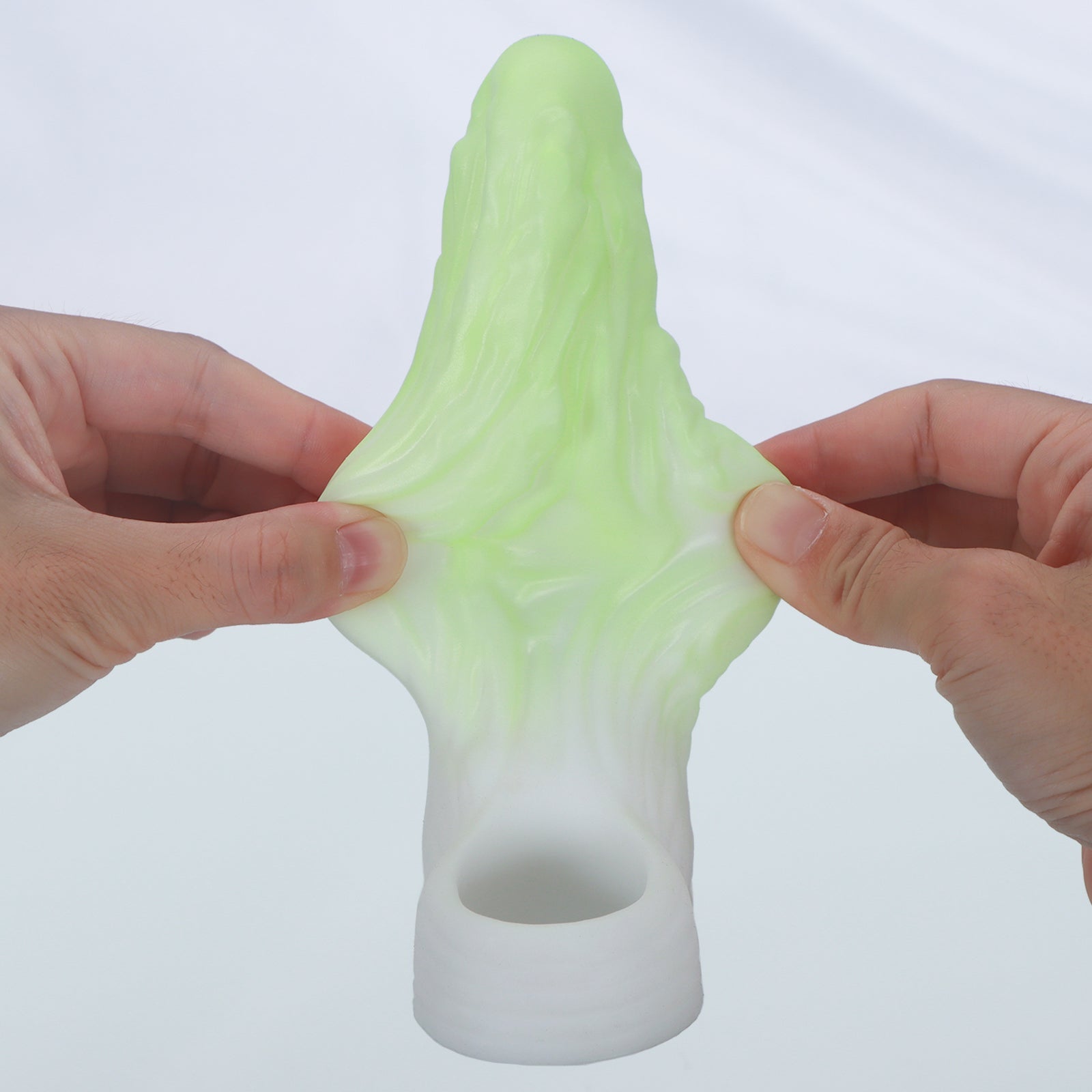 NIGHTLOOM ペニスサック 凹凸あり 非貫通式 白菜 野菜 ペニスリング 陰茎袖 混色仕様 液体シリコン - TaRiss's