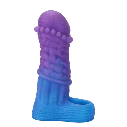 NIGHTLOOM ペニスサック 非貫通式 凹凸あり 陰茎袖 ペニスリング 混色仕様 液体シリコン - TaRiss's