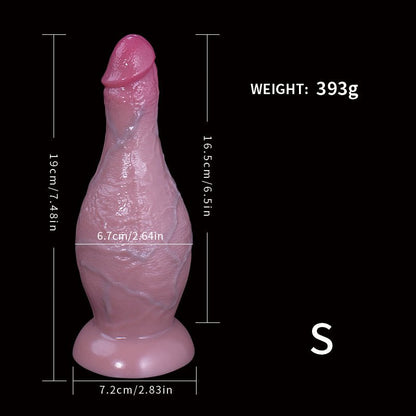 NIGHTLOOM ディルド 凹凸あり 本物の亀頭 リアルな血管 シリコン製 吸盤付き 三つのサイズ - TaRiss's