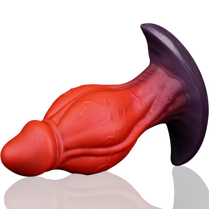 NIGHTLOOM アナルプラグ 凹凸あり アンカー形台座 液体シリコン 混色仕様 全三サイズ - TaRiss's