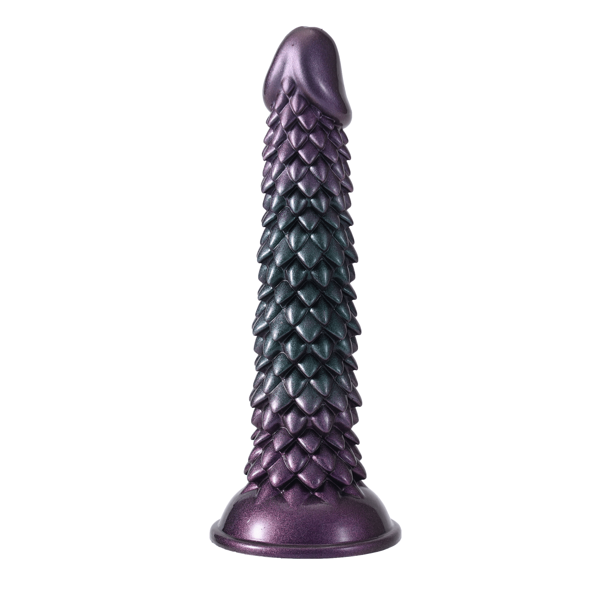NIGHTLOOM アナルプラグ 鱗状の凸起 吸盤付き 液体シリコン 混色 4.8cmX23cm - TaRiss's