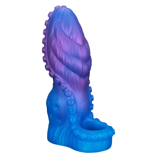 NIGHTLOOM ペニスサック 凹凸あり 非貫通式 タコの触手 吸盤 ペニスリング 陰茎袖 混色仕様 液体シリコン - TaRiss's