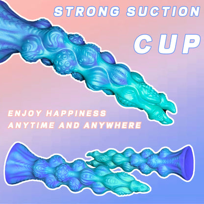 NIGHTLOOM アナルプラグ 突起あり モンスター 中央突出 液体シリコン 吸盤付き - TaRiss's