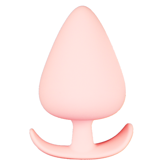 NIGHTLOOM アナルプラグ 桃の形 ピンク アナルビーズ 液体シリコン 全五サイズ - TaRiss's