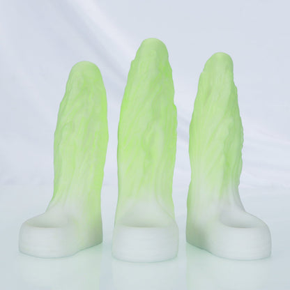 NIGHTLOOM ペニスサック 凹凸あり 非貫通式 白菜 野菜 ペニスリング 陰茎袖 混色仕様 液体シリコン - TaRiss's