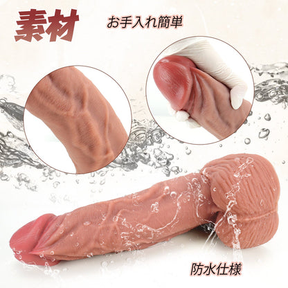 NIGHTLOOM ディルド 凹凸あり 本物の亀頭 シリコン製 吸盤付き 三つのサイズ - TaRiss's