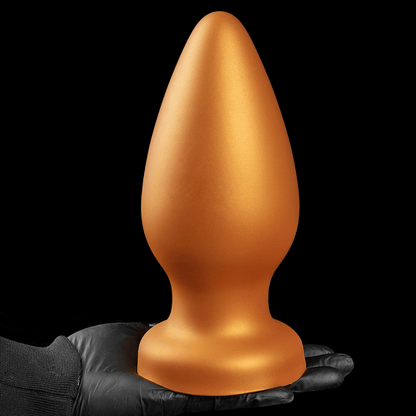 NIGHTLOOM アナルプラグ 液体シリコン 吸盤付き ゴールド 全9サイズ - TaRiss's