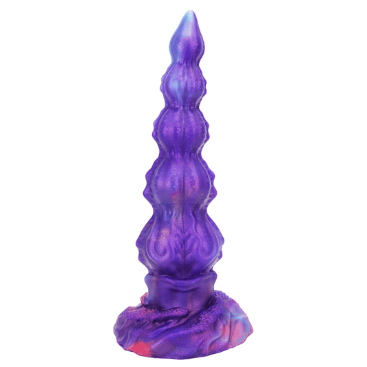 NIGHTLOOM アナルプラグ ビーズ付き 凹凸あり 吸盤付き 液体シリコン 混色仕様 全二サイズ - TaRiss's