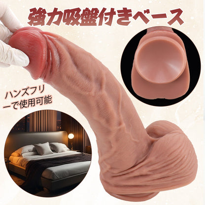 NIGHTLOOM ディルド 凹凸あり 本物の亀頭 シリコン製 吸盤付き 三つのサイズ - TaRiss's