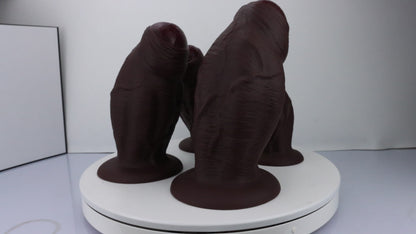 MAPARON マンボ ディルド 玉無し 全四サイズ 吸盤付き 液体シリコン