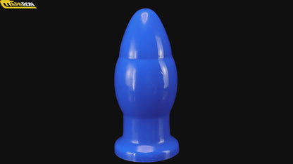 MAPARON アナルプラグ ブルー PVC 吸盤付き 8x18cm