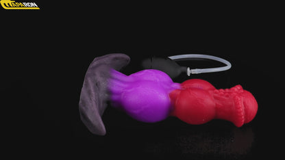 MAPARON アナルプラグ 模擬射精付き 凹凸あり アンカー形台座 液体シリコン