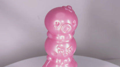 MinYn アナルプラグ アナル開発 吸盤付き 4ビーズ 凹凸あり 液体シリコン