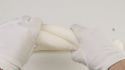 TARISS'S double -headed dildnal plug Both ends can be used unevenly liquid silicon white